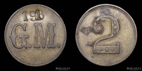 Argentina. Ficha. Valor 2. G.M. Nº 191
