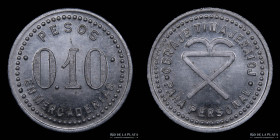 Argentina. Ficha. Forestal. Valor 0.10 Pesos en Mercaderias. Obraje Tinajeraioj