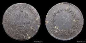 Argentina. Ficha. Valor 100. Establecimiento Malargüe. Mendoza. 1888