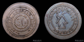 Argentina. Ficha. Esquila. 50 ovejas. Ayacucho. Estancia San Juan. Marca Nº2267