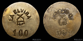 Argentina. Ficha. Valor 100. Estancia La Elvira