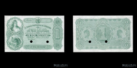 Cordoba. Banco Provincial. Specimen 1 Real Boliviano 1873. Bauman Plate