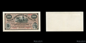 Santa Fe. Banco Provincial. Specimen 50 Centavos Plata Boliviana 1875. Bauman plate