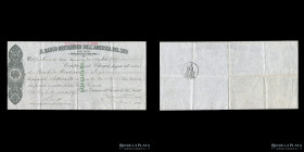Buenos Aires. Banco Britanico de America del Sur. Cheque 1898