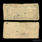 Banco y Casa de Moneda. 5 Pesos Moneda Corriente 1844. Pick S404