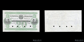 Buenos Aires. Specimen 20 Pesos Moneda Corriente 1867. Bauman Plate