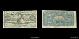 Buenos Aires. Banco Provincia Bs As. 40 Centesimos Fuertes 1869