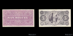 Argentina. Colonia San Miguel Aquino. Vale 5 Centavos ND1907. NiP