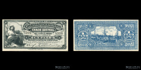 Chaco. Colonia General Vedia. Vale 1 Peso 1884. NiP