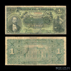 Cordoba. Banco Provincial. 1 Peso 1890 resello. Pick S741a