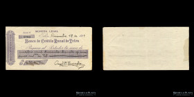 La Pampa. Telen 1919. Cheque Banco de Credito Rural