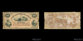 Santa Fe. Banco Provincial. 20 Pesos Plata Boliviana 1875. Pick S817