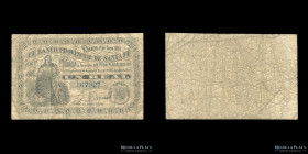 Santa Fe. Banco Provincial. 1 Real Plata Boliviana 1881. Pick S825