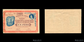 Santa Fe. Bono Fundacion Eva Peron. 1 Peso 1950