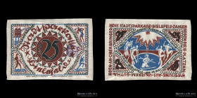 Alemania. Notgeld Bielefeld. 25 Mark 1921 Seda