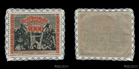 Alemania. Notgeld Bielefeld. 5000 Mark 1923 Tela