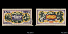 Alemania. Notgeld Bielefeld. 1 Gold Mark 1923 Seda