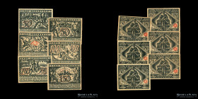 Alemania. Notgeld Osterfeld. Serie A a F. Lote x 6