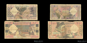 Argelia. 5 y 10 Dinars 1964. Pick 122a y 123a