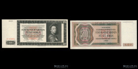 Bohemia & Moravia. 500 Korun 1942 SPECIMEN. Pick 12s