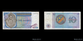 Congo (Rep. Democratica) 10 Zaires 1971. Pick 15a