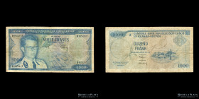 Congo Belga. 1000 Francs 1959. Pick 35c