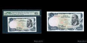 Equatorial Guinea. 5000 Bipkele 1979. Pick 17 (PMG 65)