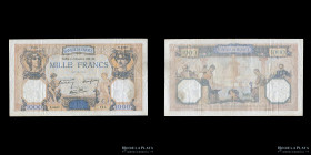 Francia. 1000 Francs 1938. Pick 90c