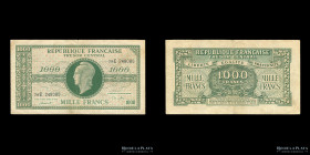 Francia. 1000 Francs 1945 Marianne TdlR. Pick 107