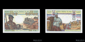 Mali. 500 Francs ND1973-1984. Pick 12e