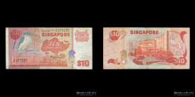 Singapur. 10 Dollars ND1979 Reposicion Z/3. Pick 11a