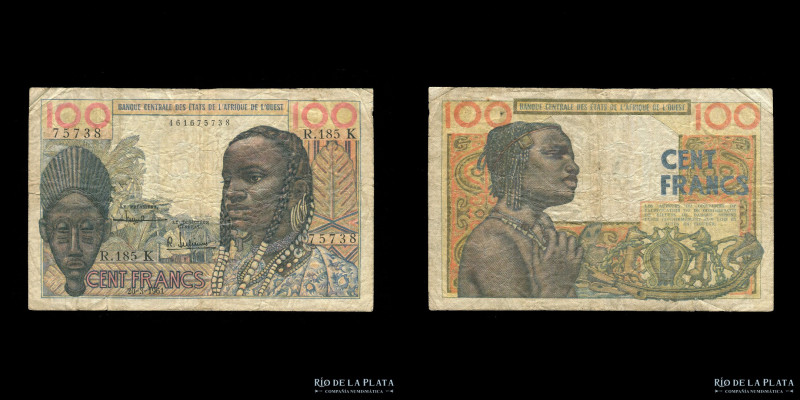 West African States (Senegal) 100 Francs 1961. Pick 701Kb (F+)

Estimate: USD ...