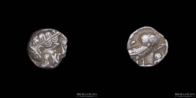 South Arabia, Uncertain ruler (350-250 BC) AR 1/4 Unit.