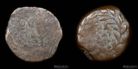 Judaea, Procurators. Valerius Gratus (under Tiberius 15-26AD) AE Prutah