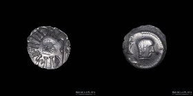 Arabia Felix, Himyaritas 50-150AD. AR scyphate Quinarius
