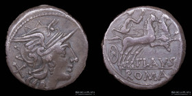 Roman Republic. Decimius Flavus 150BC. AR Denarius
