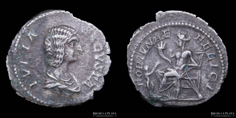 Julia Domna (194-217AD) Denarius. Rome mint, 210 AD. Silver; 20.5mm; 3.20g. A: I...