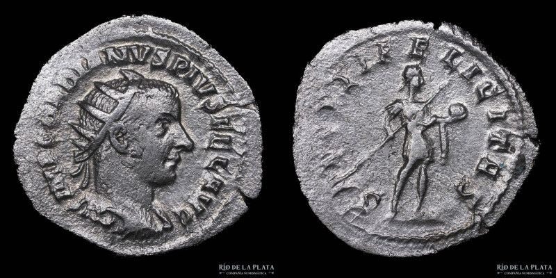 Gordian III (237-244 AD) Antoninianus. Antioch mint, struck 242-244 AD. Silver; ...