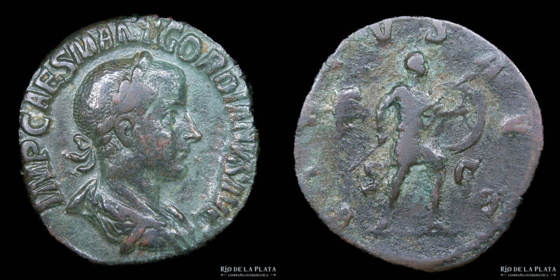 Gordian III (237-244 AD) Sestertius. Rome mint. Bronze; 29mm; 18.09g. A: IMP CAE...