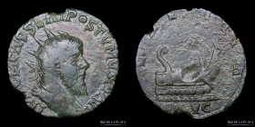 Romano-Gallic. Postumus (260-269 AD) AE Double Sestertius. RIC 143