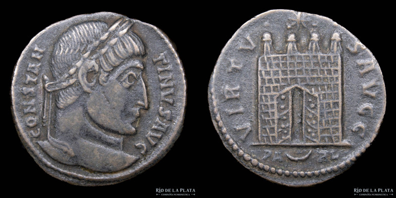 Constantine I (307-337AD) Follis. Arles mint, 1st. Officinae (325-326AD) Bronze;...