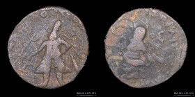 Kushan Empire. Vima Kadphises (100-127AD) AE Tetradrachm.