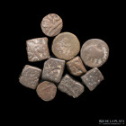 India. Lot x 10 bronze coins to study