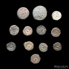 Morocco. Lot x 12 AE 1, 2 and 4 Falus
