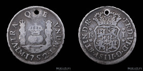 Lima. Fernando VI. 1 Real 1752 J. Columnaria. KM52