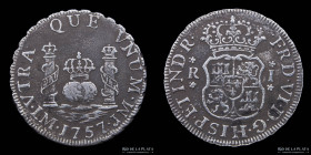 Lima. Fernando VI. 1 Real 1757 LM. Columnaria. KM52