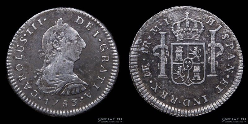 Lima. Carlos III (1759-1788) 1 Real 1783 MI. AG.903; 22mm; 3.26g. KM75 (XF) Corr...
