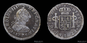 Lima. Carlos III. 1/2 Real 1774 MJ KM74