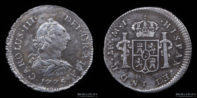 Lima. Carlos III. 1/2 Real 1775 MJ KM74