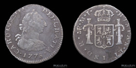 Lima. Carlos III. 1/2 Real 1778 MJ KM74